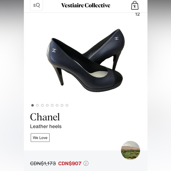 CHANEL Suede and Leather Toe Cap Pumps - Picture 10 of 10